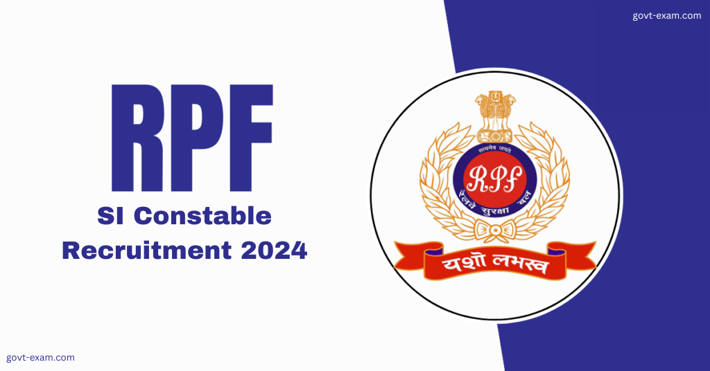 Railway RPF SI Recruitment 2024